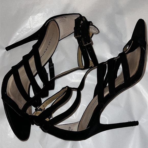 Chinese Laundry Lacey Micro suede ankle strap heels strappy sandals Sz 8 1/2 - Picture 4 of 10